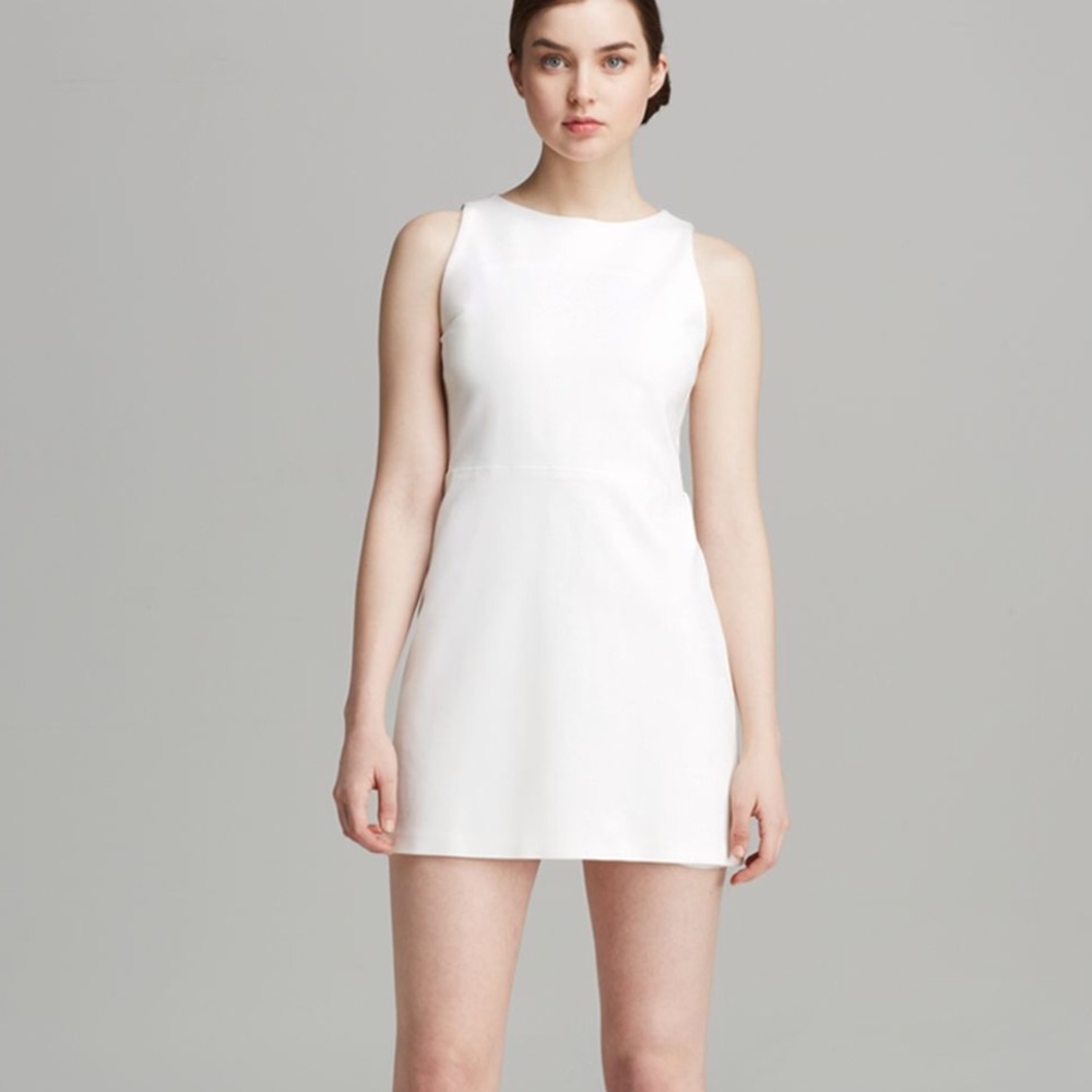 ALICE + OLIVIA, White A-Line Dress